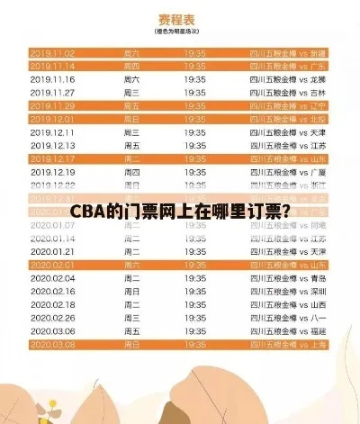 CBA比赛观赛指南在哪个APP购买门票最方便？-第3张图片-www.211178.com_果博福布斯